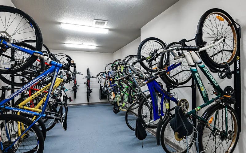 Wilton Mall apartments bicycle storage
